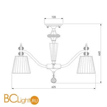 Люстра Eurosvet Diva 60122/5 хром - Фото 1