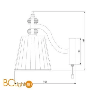 Бра Eurosvet Diva 60122/1 хром - Фото 1