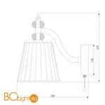 Бра Eurosvet Diva 60122/1 хром - Фото 1