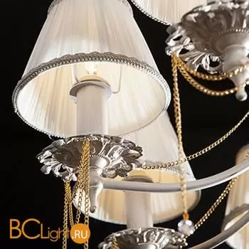 Люстра Eurosvet Dominique 10149/8 античная бронза/прозрачный хрусталь Strotskis a057346 - Фото 4