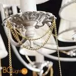 Люстра Eurosvet Dominique 10149/8 античная бронза/прозрачный хрусталь Strotskis a057346 - Фото 0