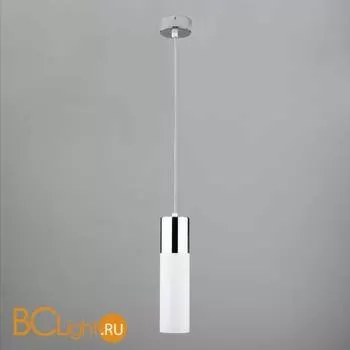 Подвесной светильник Eurosvet Double Topper 50135/1 LED хром/белый 12W - Фото 2