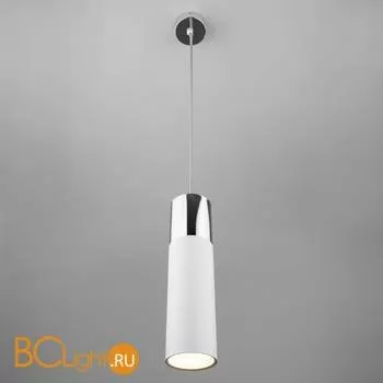 Подвесной светильник Eurosvet Double Topper 50135/1 LED хром/белый 12W - Фото 1