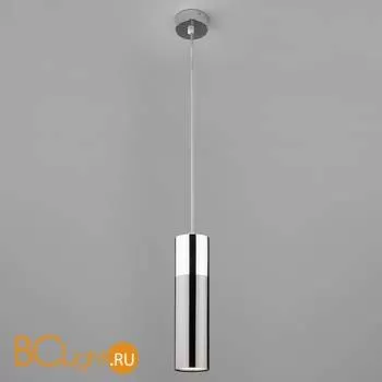 Подвесной светильник Eurosvet Double Topper 50135/1 LED хром/черный жемчуг 12W - Фото 1