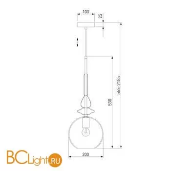 Подвесной светильник Eurosvet Dream 50192/1 хром - Фото 2
