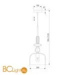 Подвесной светильник Eurosvet Dream 50193/1 дымчатый - Фото 2