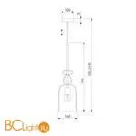 Подвесной светильник Eurosvet Dream 50194/1 янтарный - Фото 1