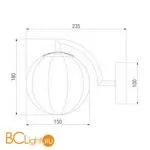 Бра Eurosvet Eden 30178/1 латунь - Фото 2