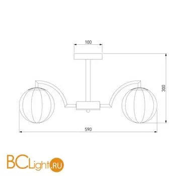 Люстра Eurosvet Eden 30178/5 черный жемчуг - Фото 2