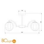 Люстра Eurosvet Eden 30178/5 черный жемчуг - Фото 2