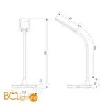 Настольная лампа Eurosvet Effi 80419/1 белый - Фото 4