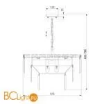 Люстра Eurosvet Elegante 10130/8 золото a060644 - Фото 2