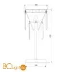 Настольная лампа Eurosvet Elegante 01136/1 хром a060647 - Фото 2