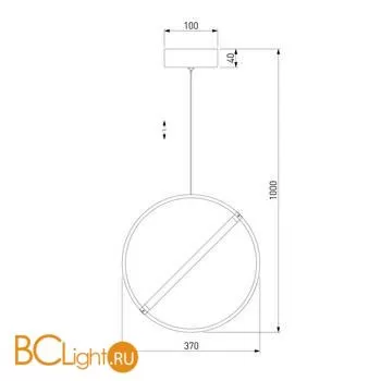 Подвесной светильник Eurosvet Element 90281/1 хром a061420 - Фото 0