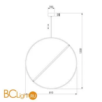 Подвесной светильник Eurosvet Element 90283/1 хром a061422 - Фото 0