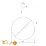 Подвесной светильник Eurosvet Element 90283/1 хром a061422 - Фото 0