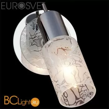 Бра Eurosvet Элиза 20101/1 хром/белый