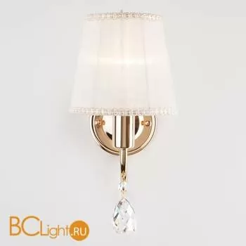 Бра Eurosvet Emiliana 10087/1 золото/прозрачный хрусталь Strotskis - Фото 1