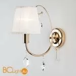 Бра Eurosvet Emiliana 10087/1 золото/прозрачный хрусталь Strotskis - Фото 0