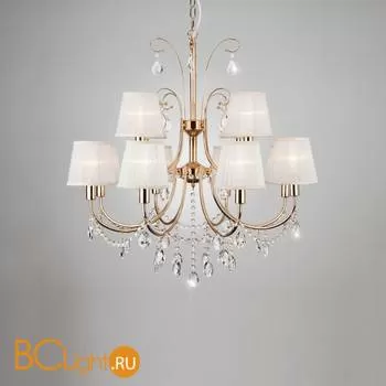 Люстра Eurosvet Emiliana 10087/12 золото/прозрачный хрусталь Strotskis