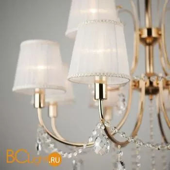 Люстра Eurosvet Emiliana 10087/12 золото/прозрачный хрусталь Strotskis - Фото 3