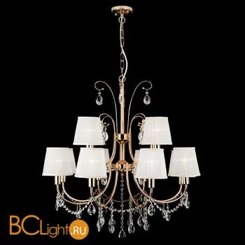 Люстра Eurosvet Emiliana 10087/12 золото/прозрачный хрусталь Strotskis - Фото 4