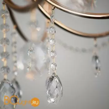 Люстра Eurosvet Emiliana 10087/12 золото/прозрачный хрусталь Strotskis - Фото 5