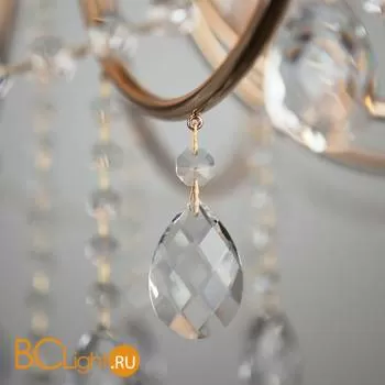 Люстра Eurosvet Emiliana 10087/12 золото/прозрачный хрусталь Strotskis - Фото 6