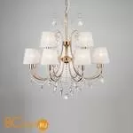 Люстра Eurosvet Emiliana 10087/12 золото/прозрачный хрусталь Strotskis