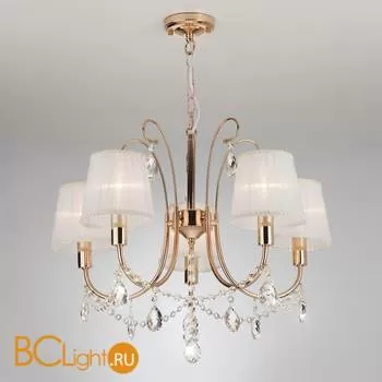 Люстра Eurosvet Emiliana 10087/5 золото/прозрачный хрусталь Strotskis - Фото 0