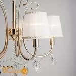 Люстра Eurosvet Emiliana 10087/5 золото/прозрачный хрусталь Strotskis - Фото 5