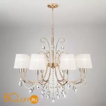 Люстра Eurosvet Emiliana 10087/8 золото/прозрачный хрусталь Strotskis