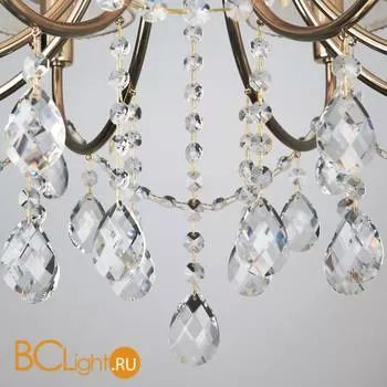 Люстра Eurosvet Emiliana 10087/8 золото/прозрачный хрусталь Strotskis - Фото 8