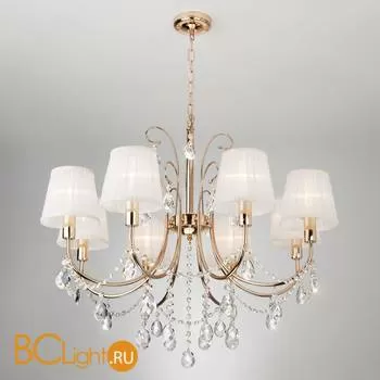 Люстра Eurosvet Emiliana 10087/8 золото/прозрачный хрусталь Strotskis - Фото 0