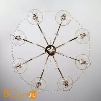 Люстра Eurosvet Emiliana 10087/8 золото/прозрачный хрусталь Strotskis - Фото 3