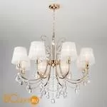 Люстра Eurosvet Emiliana 10087/8 золото/прозрачный хрусталь Strotskis - Фото 0