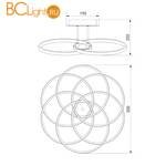 Потолочный светильник Eurosvet Energy 90044/6 белый 108W - Схема