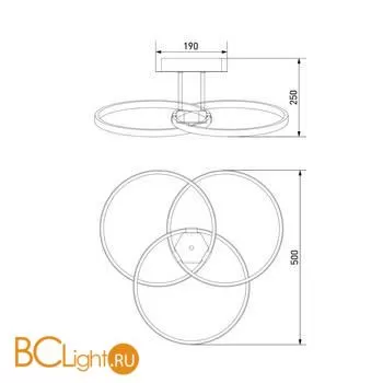 Потолочный светильник Eurosvet Energy 90044/3 хром 00000080488 - Фото 2