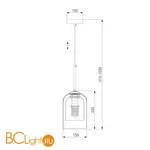 Подвесной светильник Eurosvet Ennio 50228/1 дымчатый a057460 - Фото 2