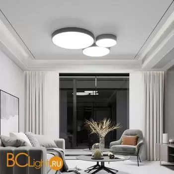 Потолочный светильник Eurosvet Entire new 90320/1 серый a062835 - Фото 1