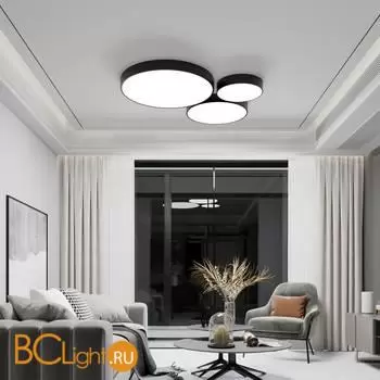 Потолочный светильник Eurosvet Entire new 90319/1 черный a063080 - Фото 1