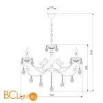 Люстра Eurosvet Escada 10109/8 хром - Фото 3