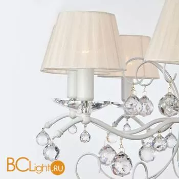 Люстра Eurosvet Эстель 10058/8 белый с золотом/прозрачный хрусталь Strotskis - Фото 2