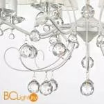 Люстра Eurosvet Эстель 10058/8 белый с золотом/прозрачный хрусталь Strotskis - Фото 0