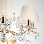 Люстра Eurosvet Эстель 10058/8 золото/прозрачный хрусталь Strotskis - Фото 1