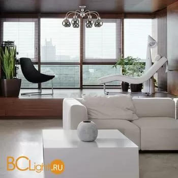 Потолочная люстра Eurosvet Fabia 30148/8 серебро - Фото 1