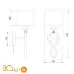 Бра Eurosvet Fabiola 60109/1 хром - Фото 1