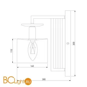 Бра Eurosvet Fargo 60123/1 хром - Фото 2