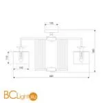 Люстра Eurosvet Fargo 60123/5 хром - Фото 1