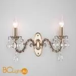 Бра Eurosvet Favola 10102/2 античная бронза/прозрачный хрусталь Strotskis